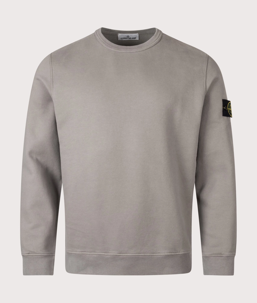 Stone Island Mens Brushed Organic Cotton Sweatshirt